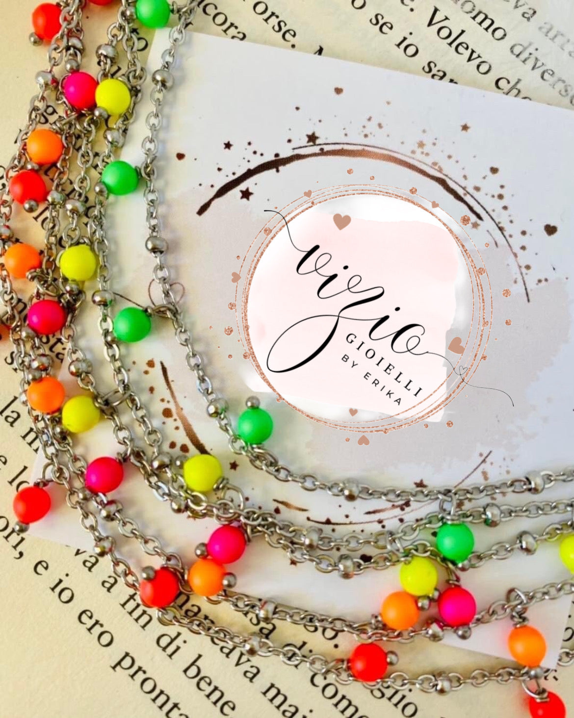 Girocollo in acciaio e cristalli Swarovski