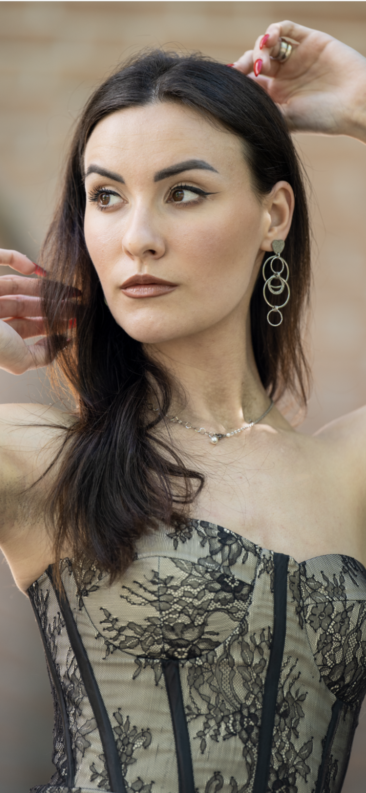 Orecchini in acciaio firmati Vizio Gioielli