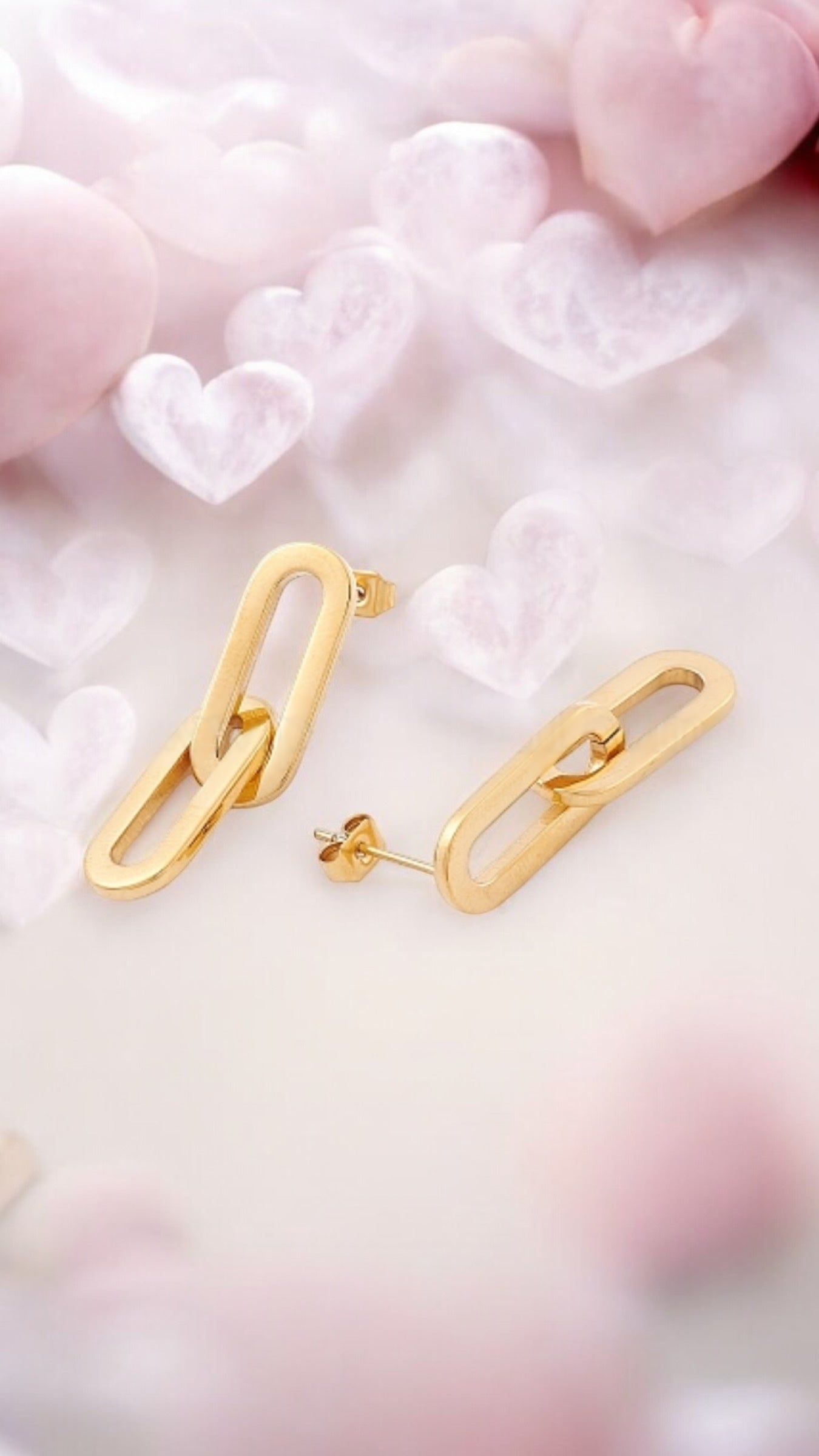 Orecchini pendenti in acciaio