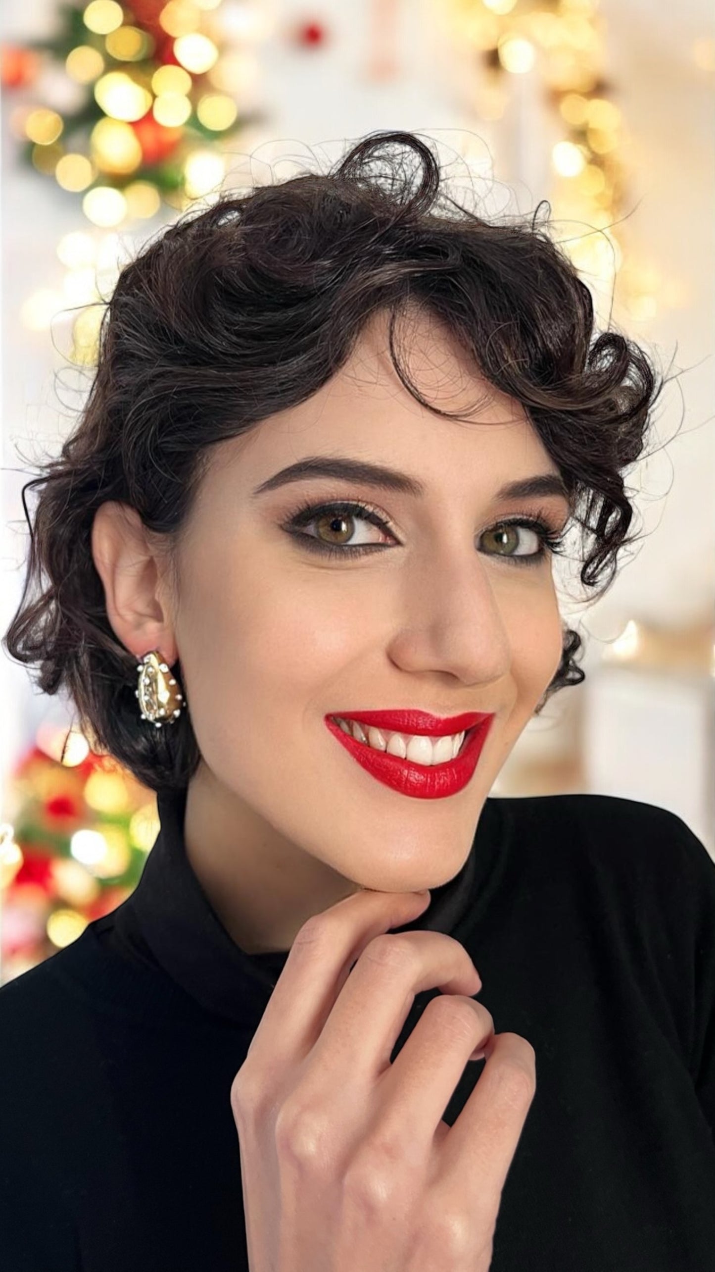 Orecchini a goccia in acciaio con cristalli