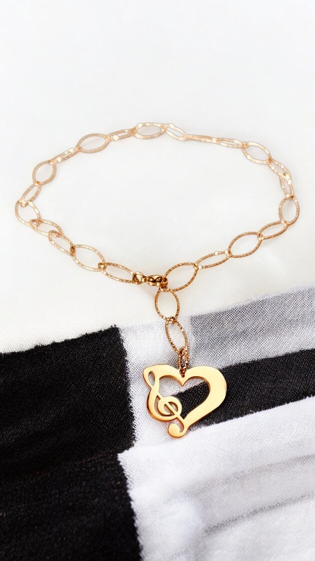 Girocollo luminoso in acciaio rosato San Remo Limited Edition