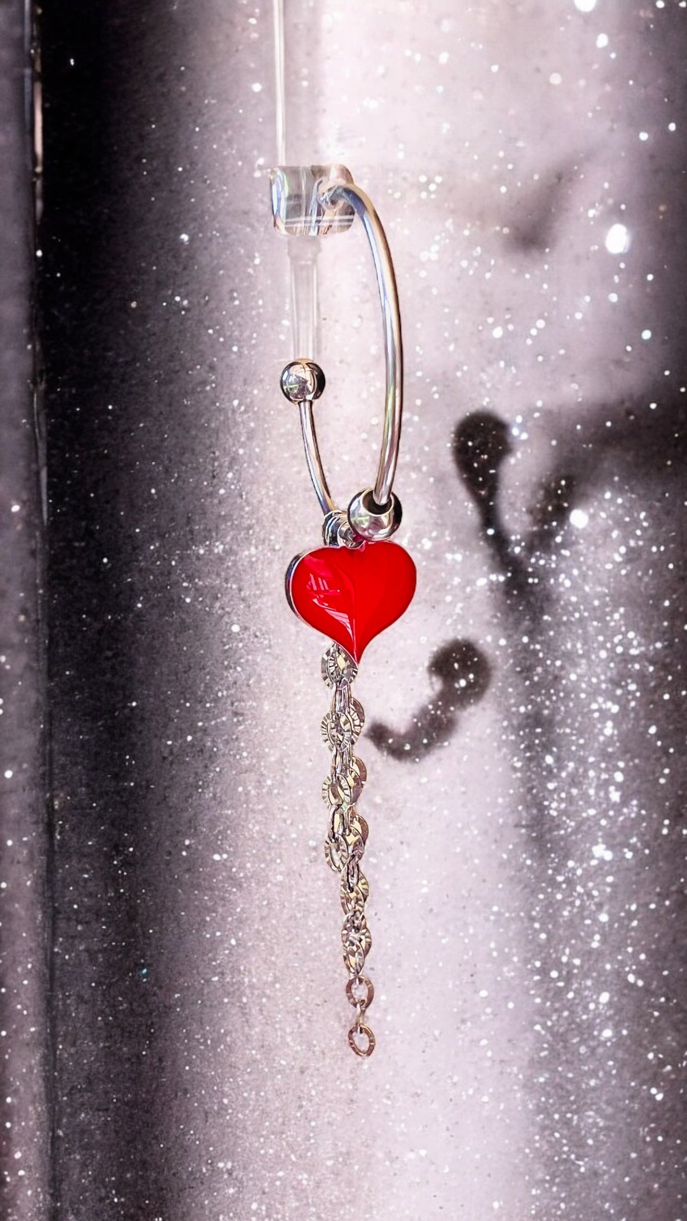 Mono orecchino in acciaio