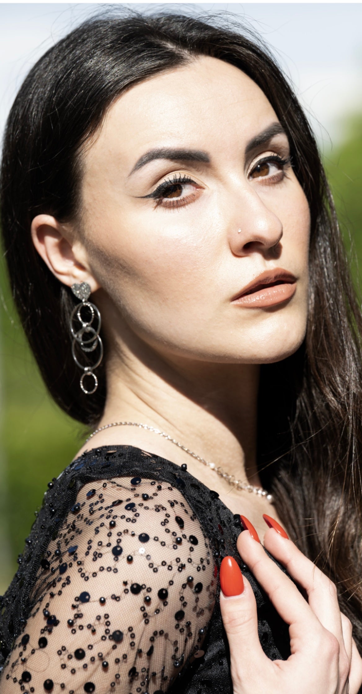 Orecchini in acciaio firmati Vizio Gioielli 