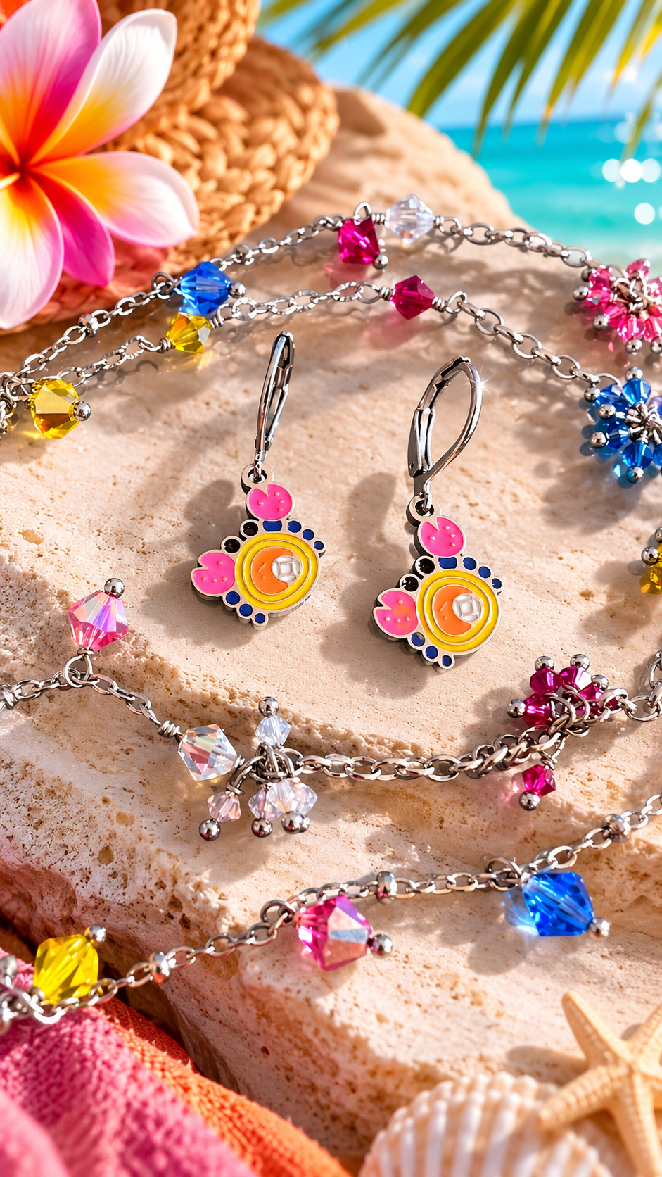 Orecchini Granchio Pop in Acciaio – 3 cm ⭐