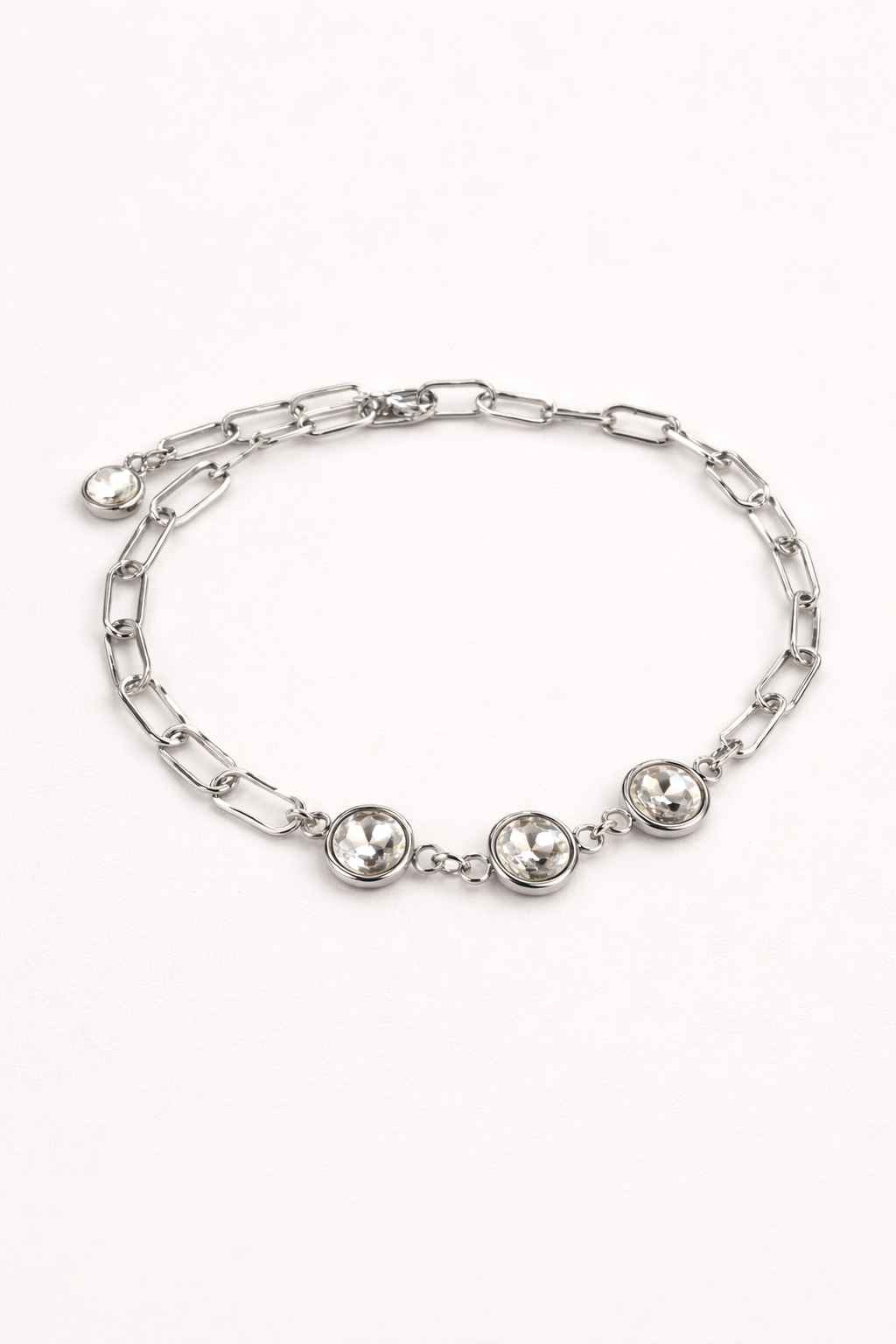 Girocollo in acciaio e cristalli Vizio Gioielli