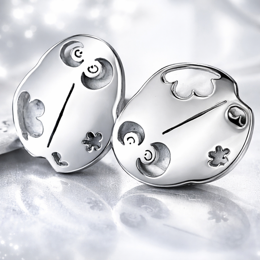 orecchini a lobo in acciaio