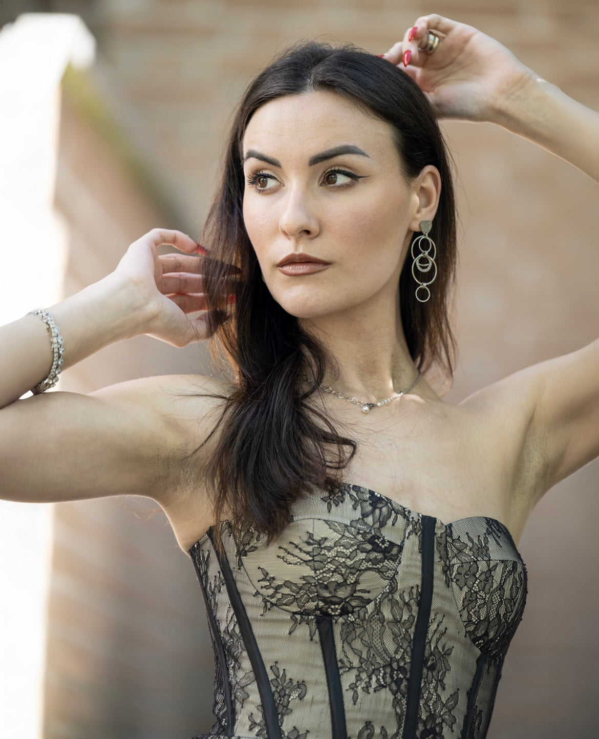 Orecchini in acciaio firmati Vizio Gioielli 