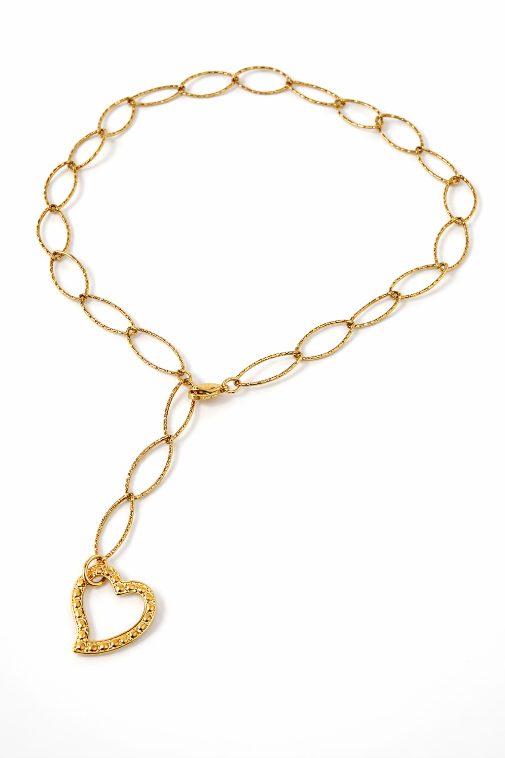 Girocollo in acciaio dorato Vizio Gioielli