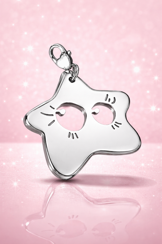 Ciondolo in acciaio Stella firmato Vizio Gioielli