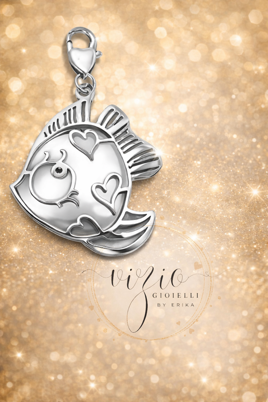 Ciondolo in acciaio Dory firmato Vizio Gioielli