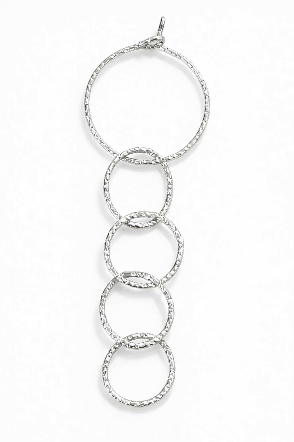 Orecchini in acciaio silver firmato Vizio Gioielli