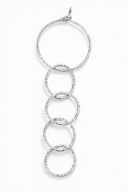 Orecchini in acciaio silver firmato Vizio Gioielli