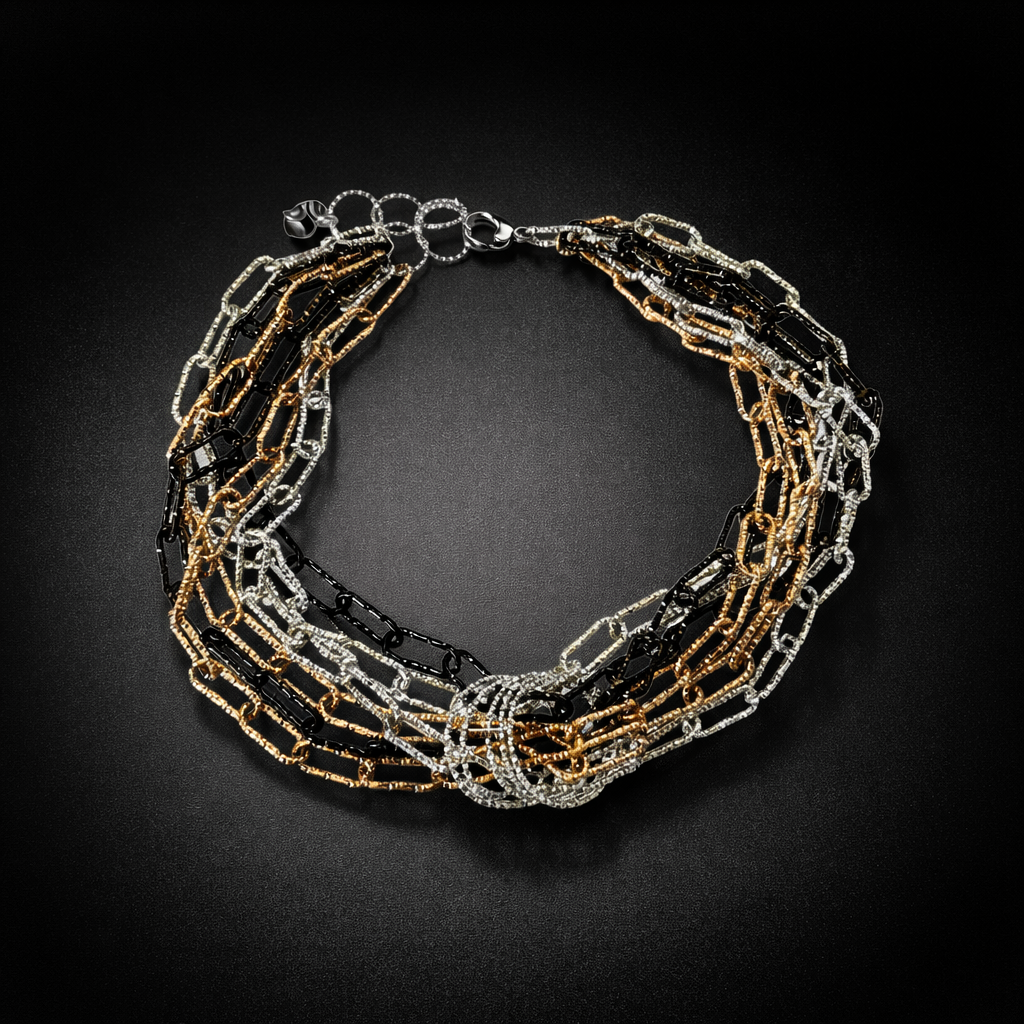 Girocollo in acciaio Vizio Gioielli