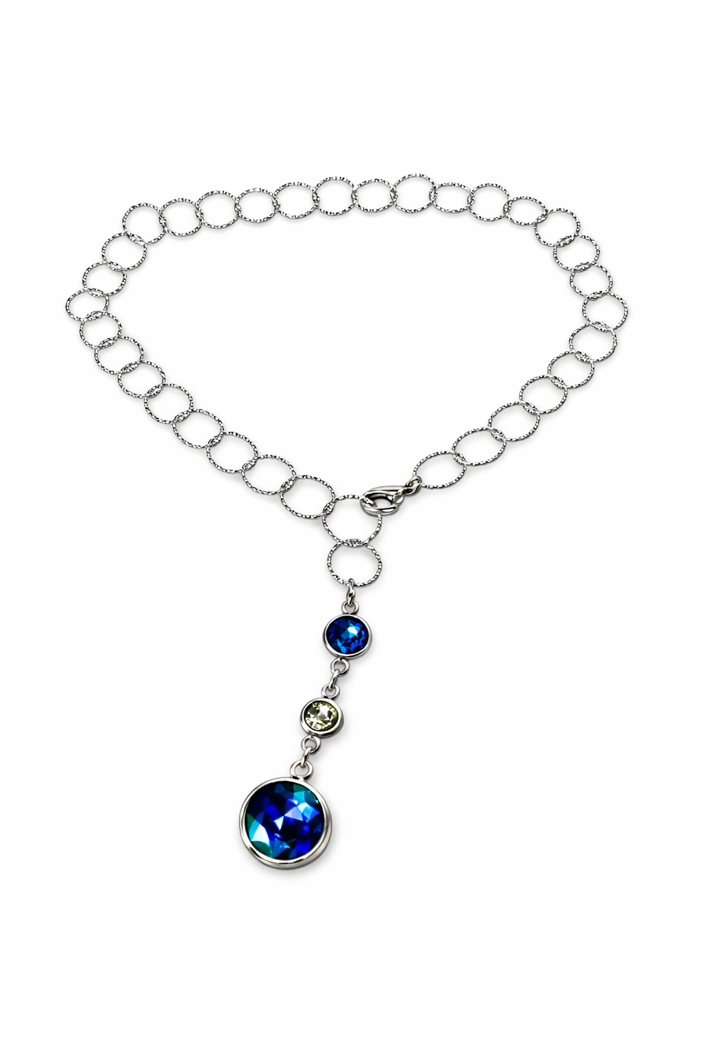 Girocollo in acciaio e cristalli Vizio Gioielli