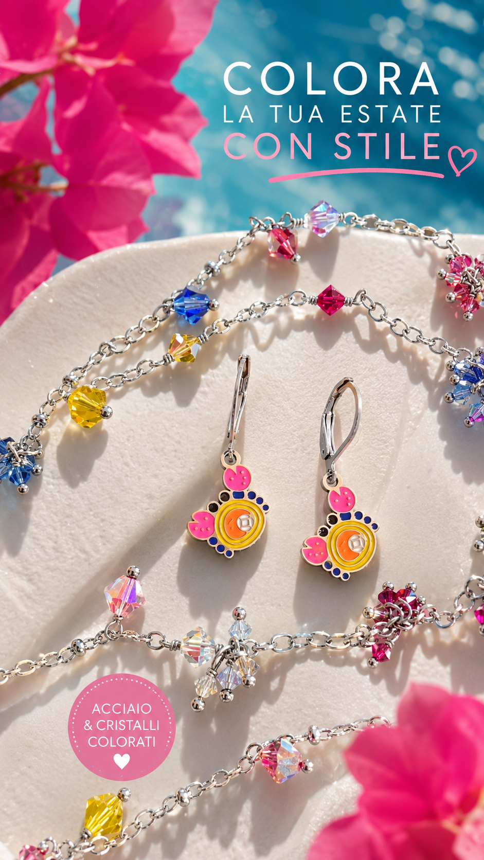 Orecchini Granchio Pop in Acciaio – 3 cm ⭐