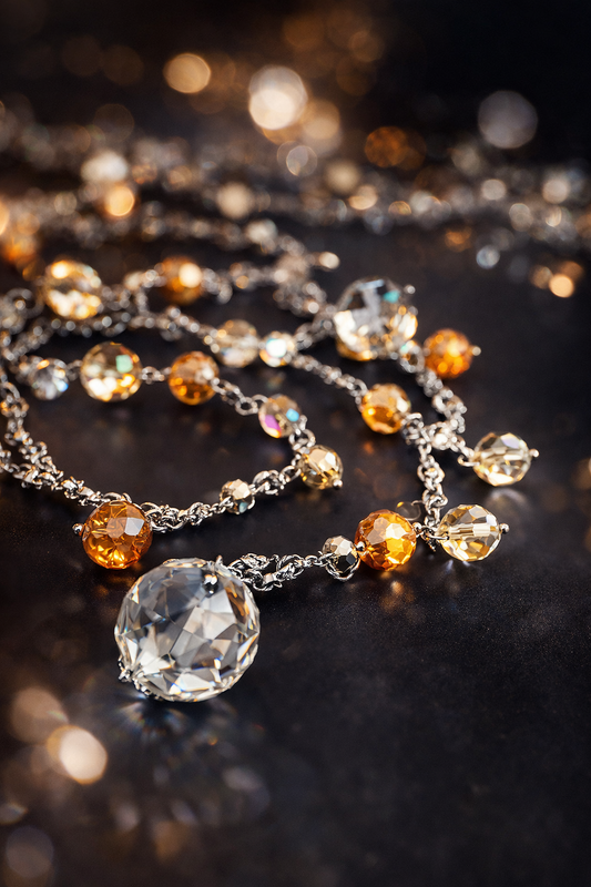 Collana  in acciaio E cristalli a firmati Vizio Gioielli 