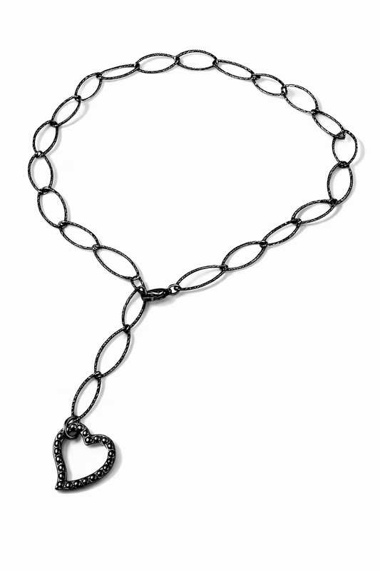 Girocollo in acciaio nero Vizio Gioielli