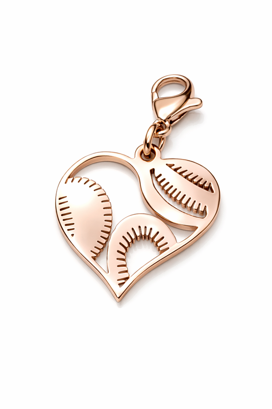 Ciondolo in acciaio rosato cuore firmato Vizio Gioielli