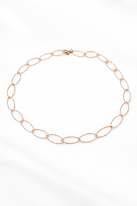 Girocollo in acciaio rosato Vizio Gioielli