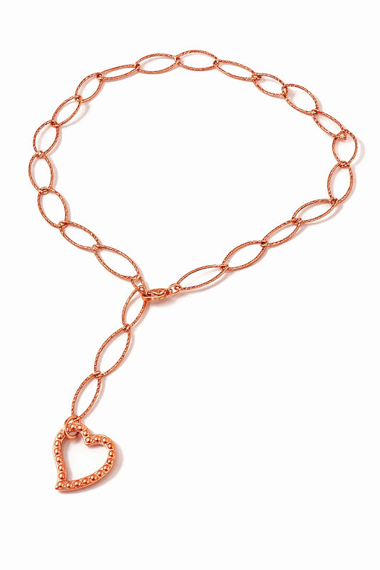 Girocollo in acciaio rosato Vizio Gioielli