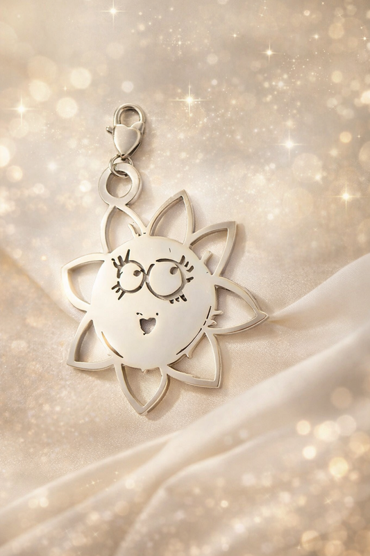 Ciondolo in acciaio Sole firmato Vizio Gioielli