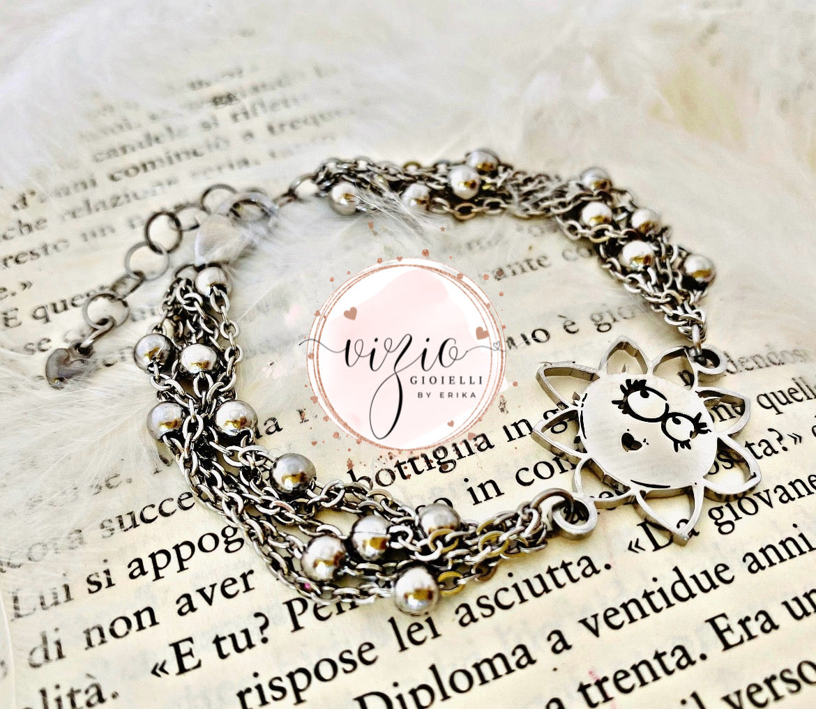 Bracciale in acciaio multi-strand