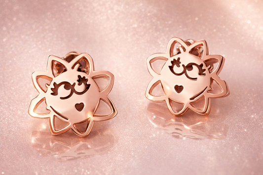 orecchini a lobo in acciaio