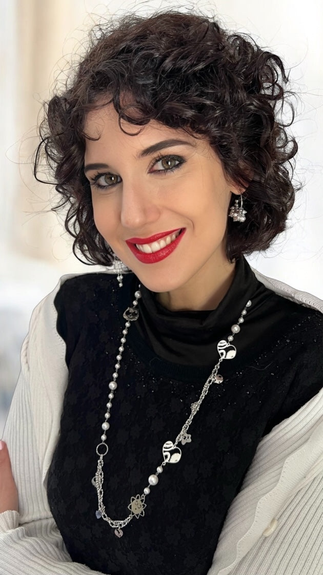 Collana in acciaio e mono orecchino in acciaio