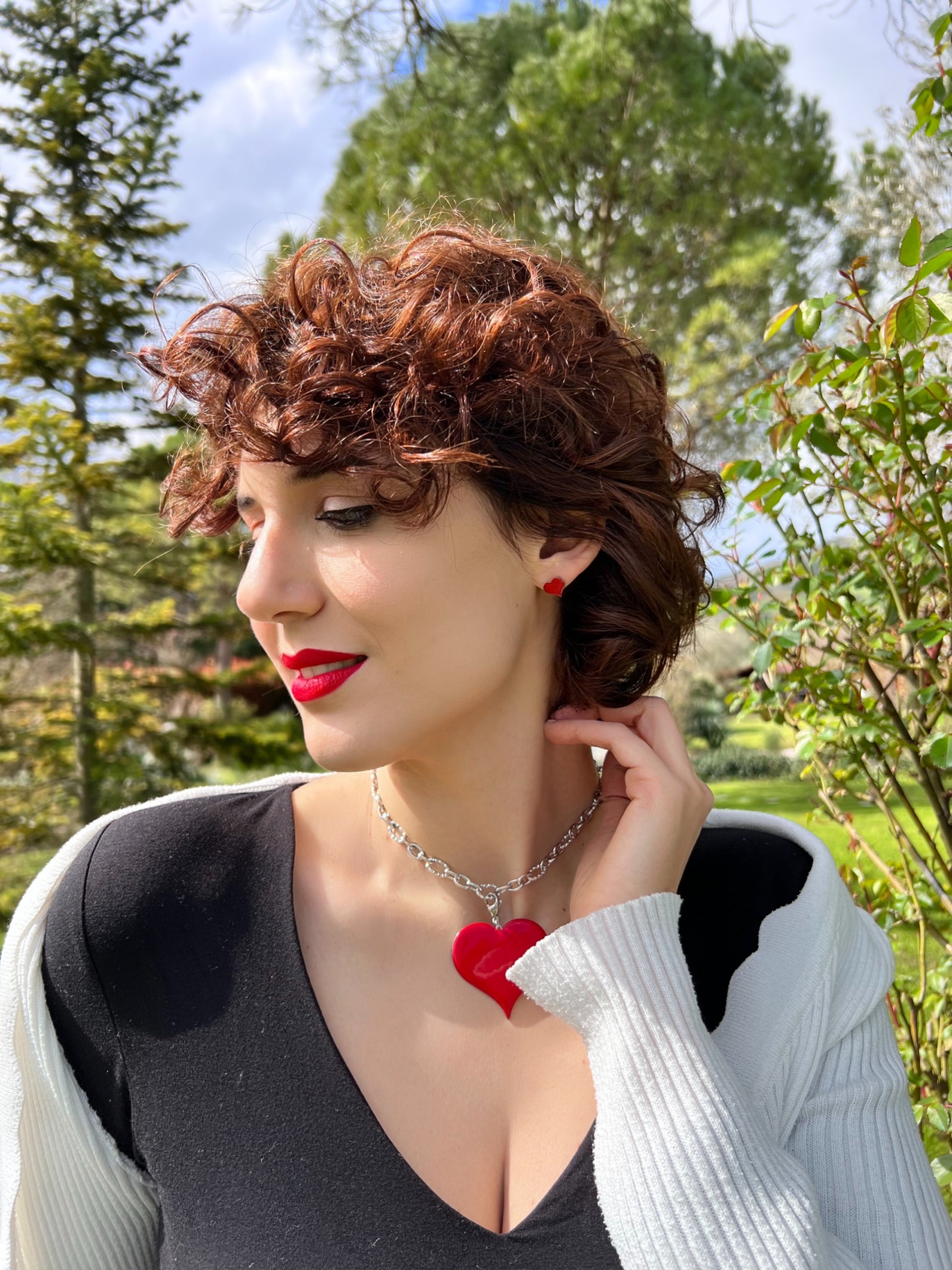 Mono orecchino in acciaio