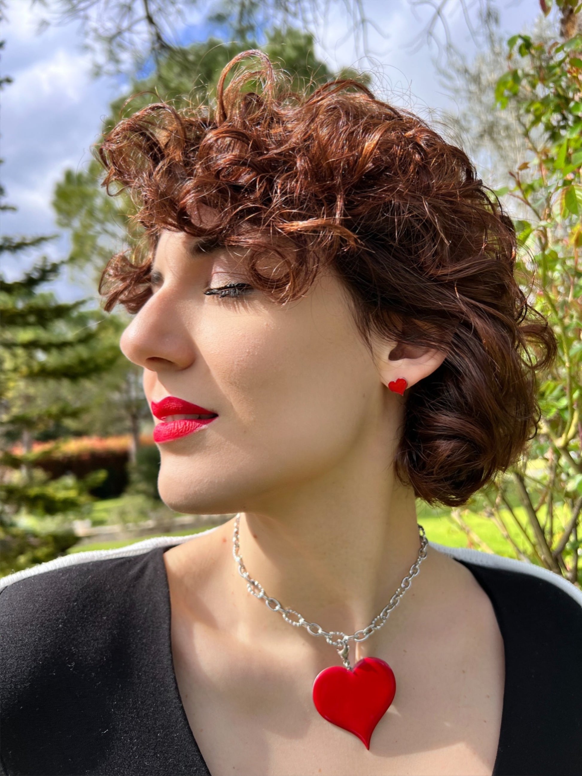 Mono orecchino in acciaio