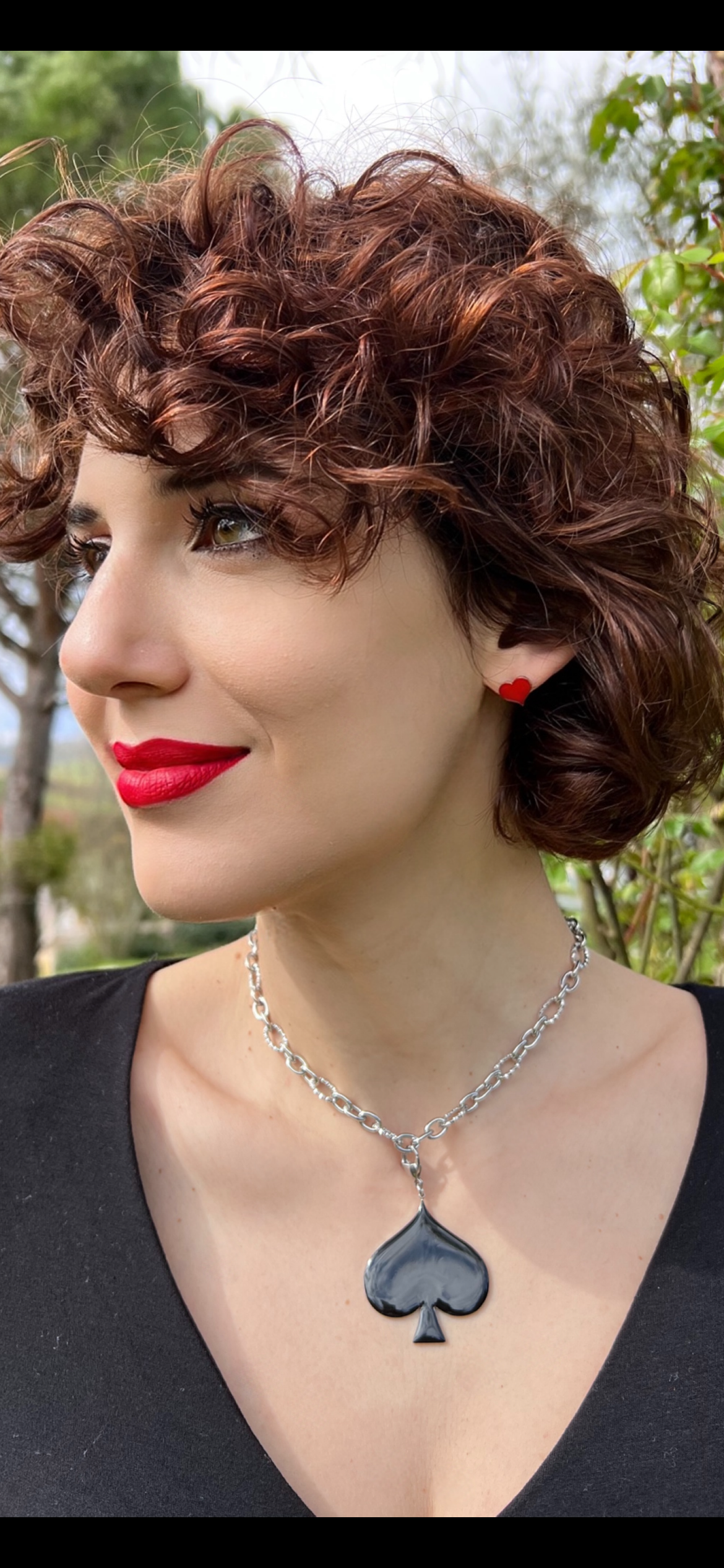 Mono orecchino in acciaio