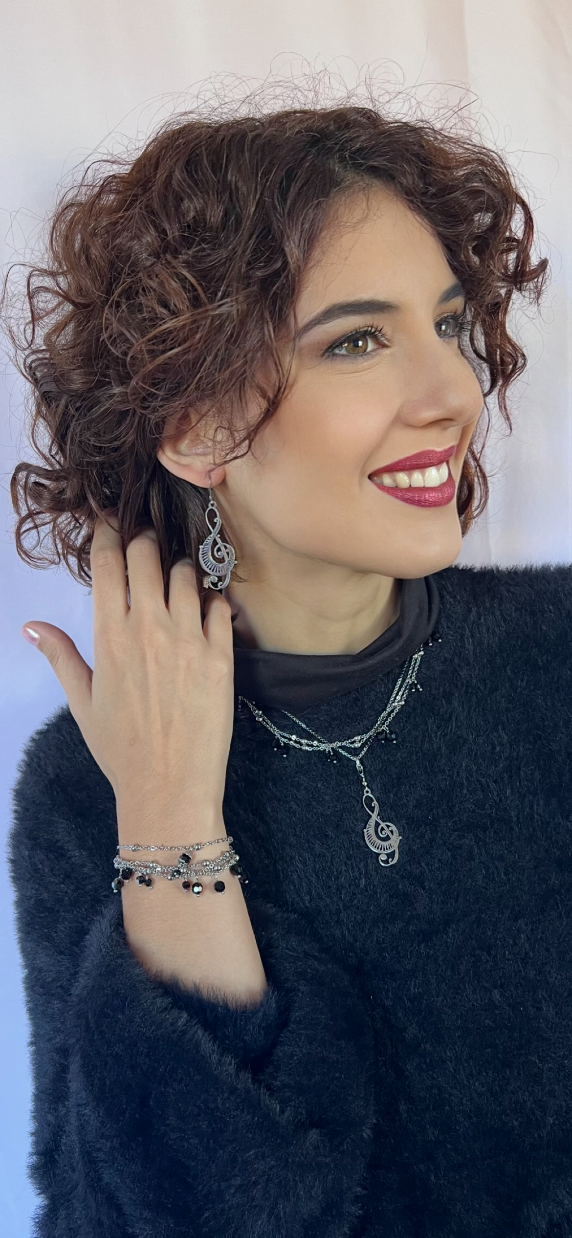 Mono orecchino in acciaio