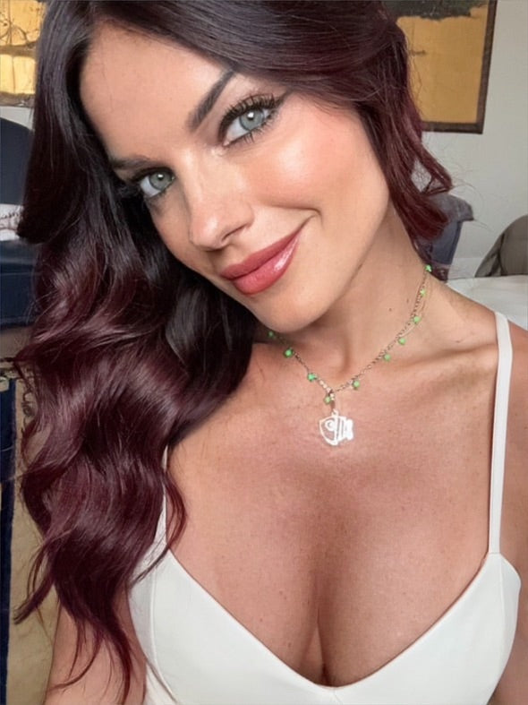 girocollo  in acciaio e perle Swarovski 