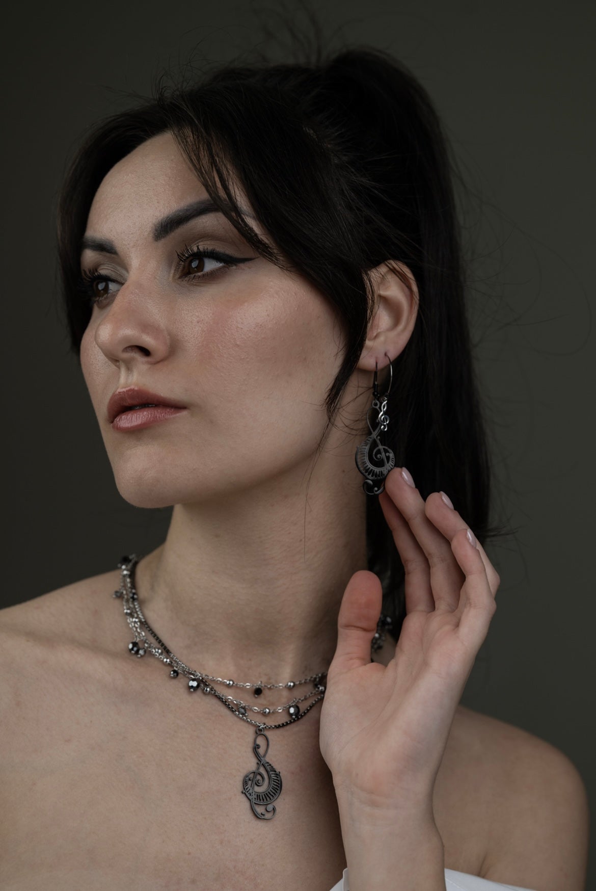 Mono Orecchino in Acciaio