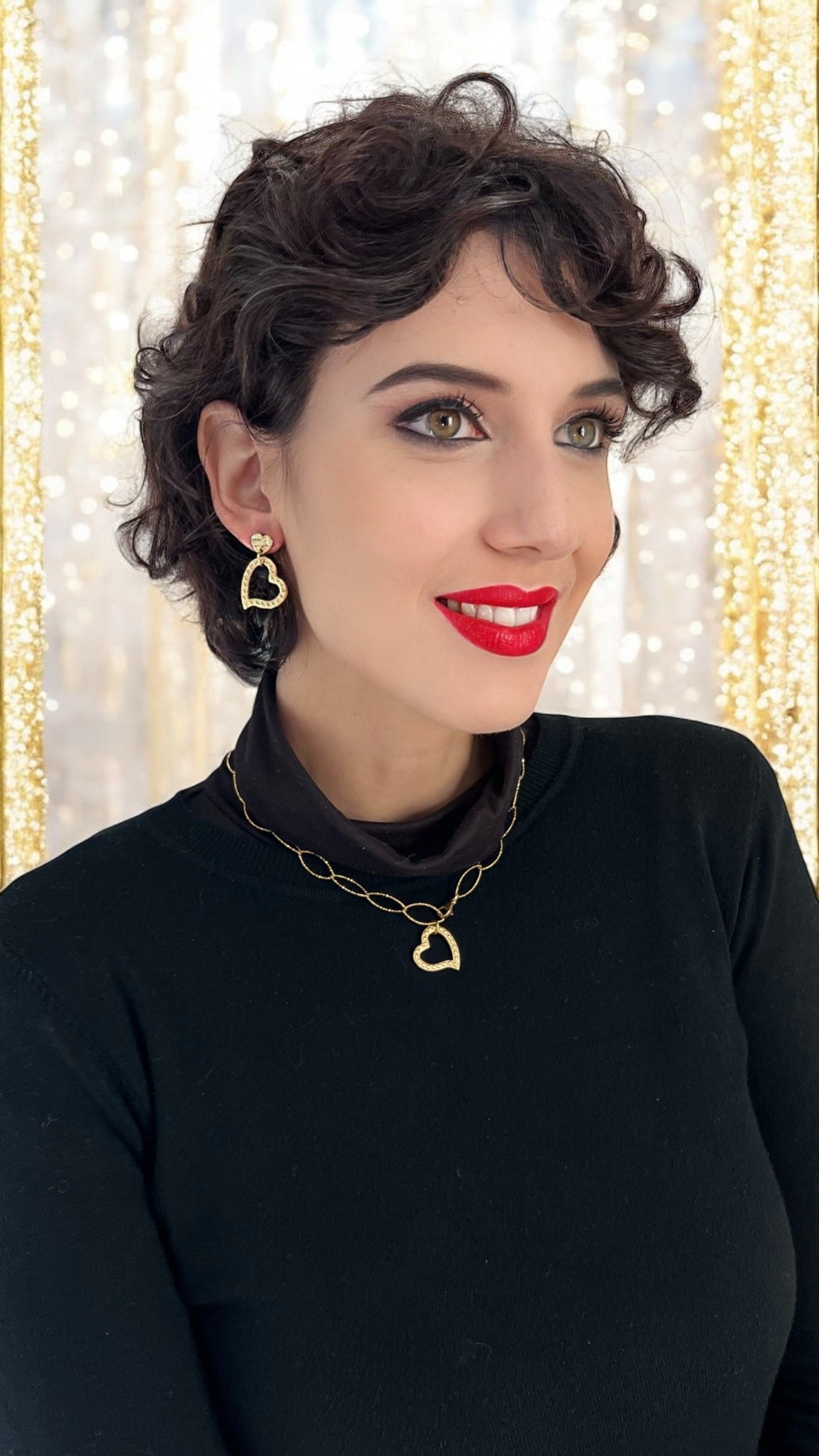 Girocollo in acciaio dorato