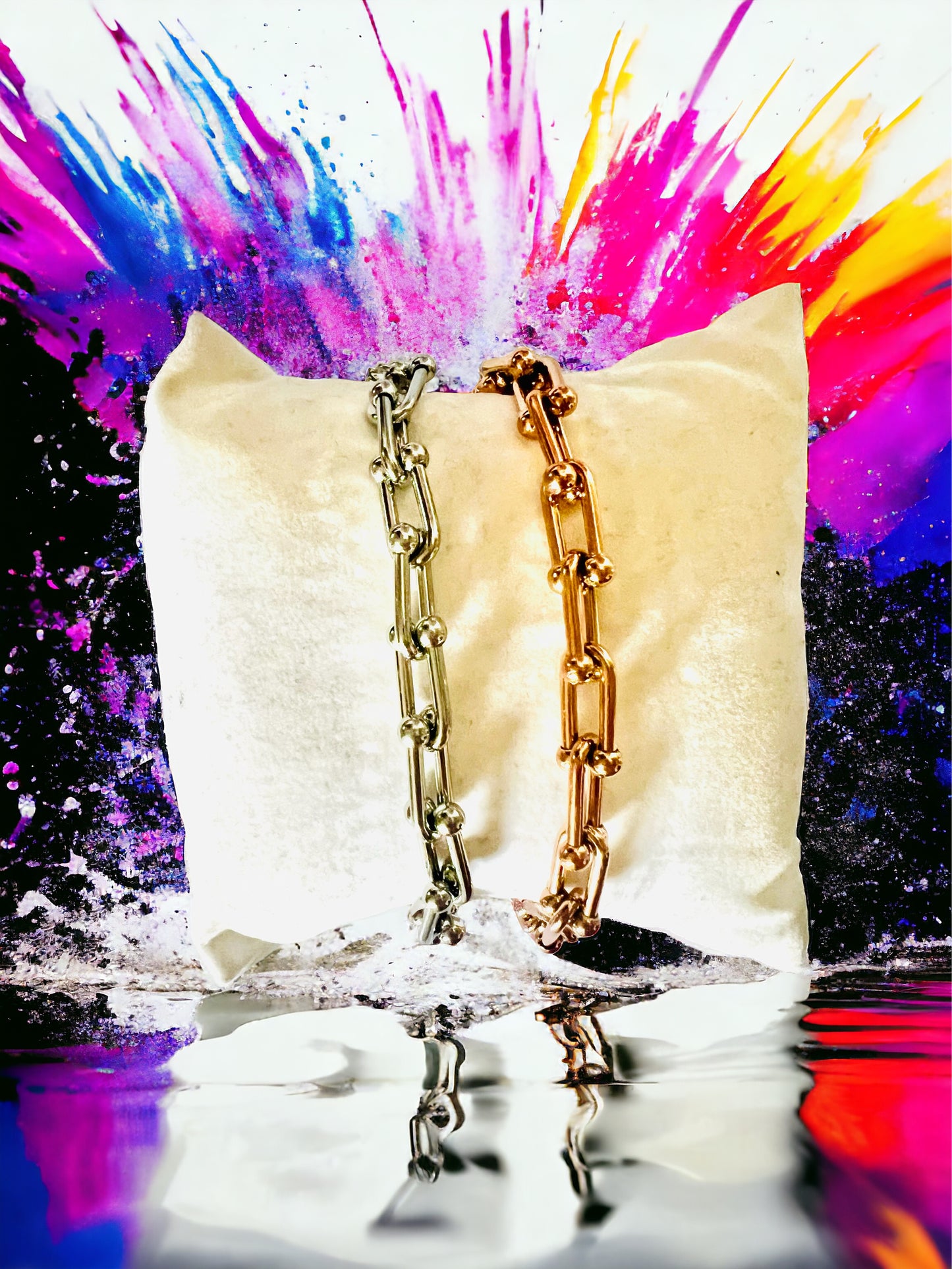 bracciale in acciaio donna