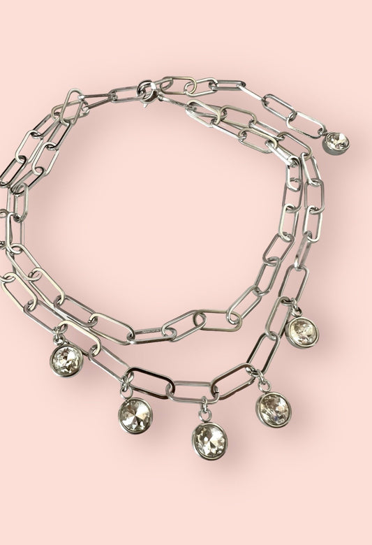 Doppio girocollo in acciaio