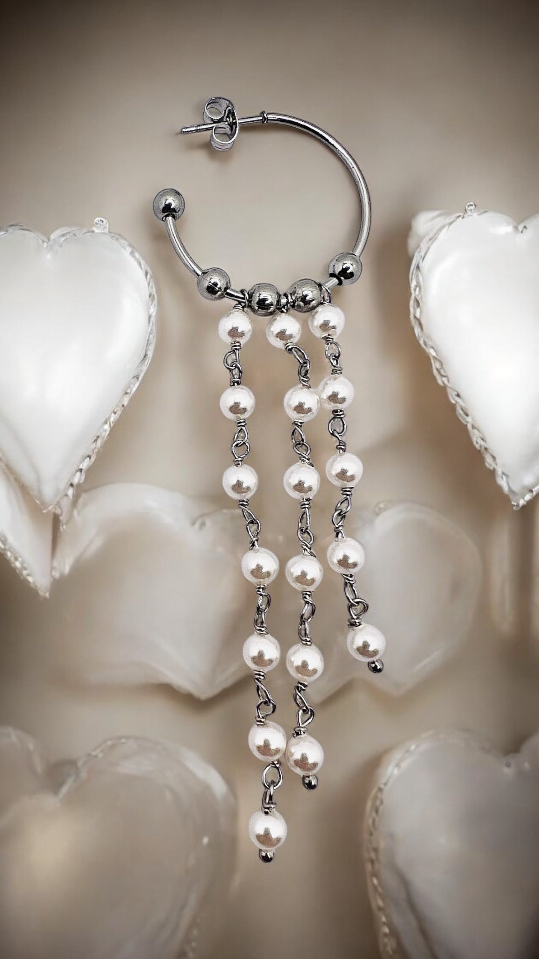 Mono orecchino in acciaio