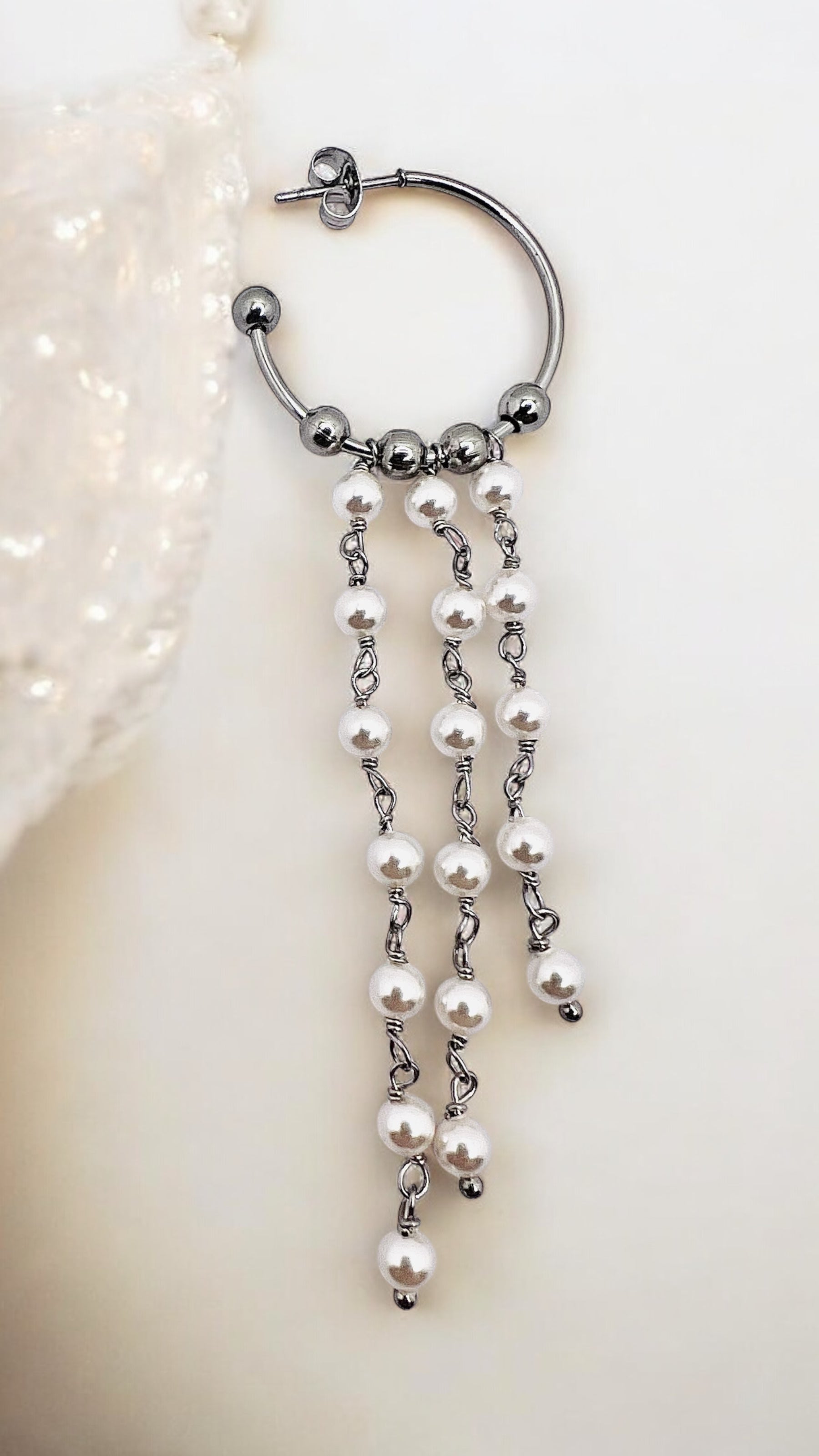 Mono orecchino in acciaio