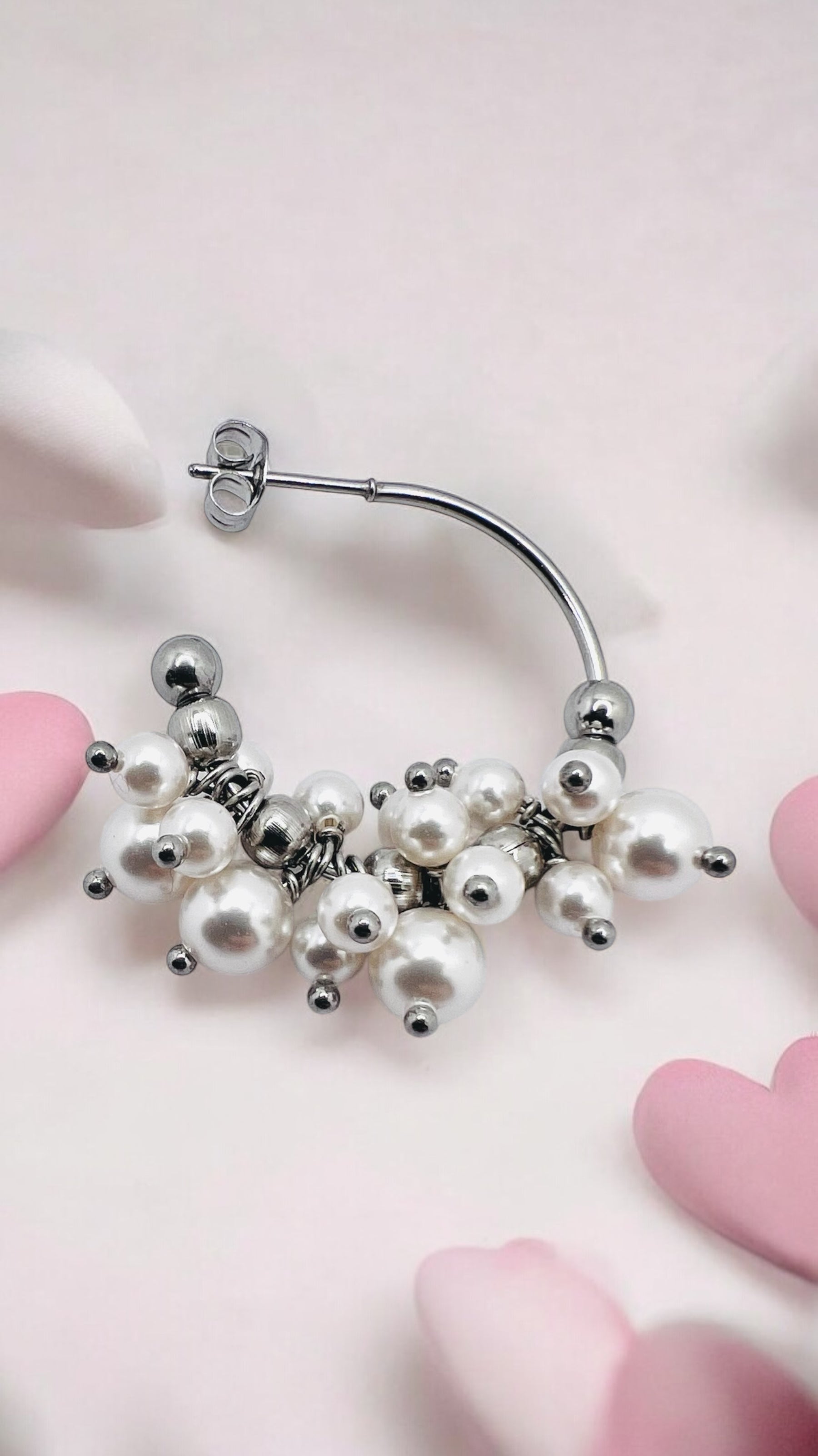 Mono orecchino in acciaio 