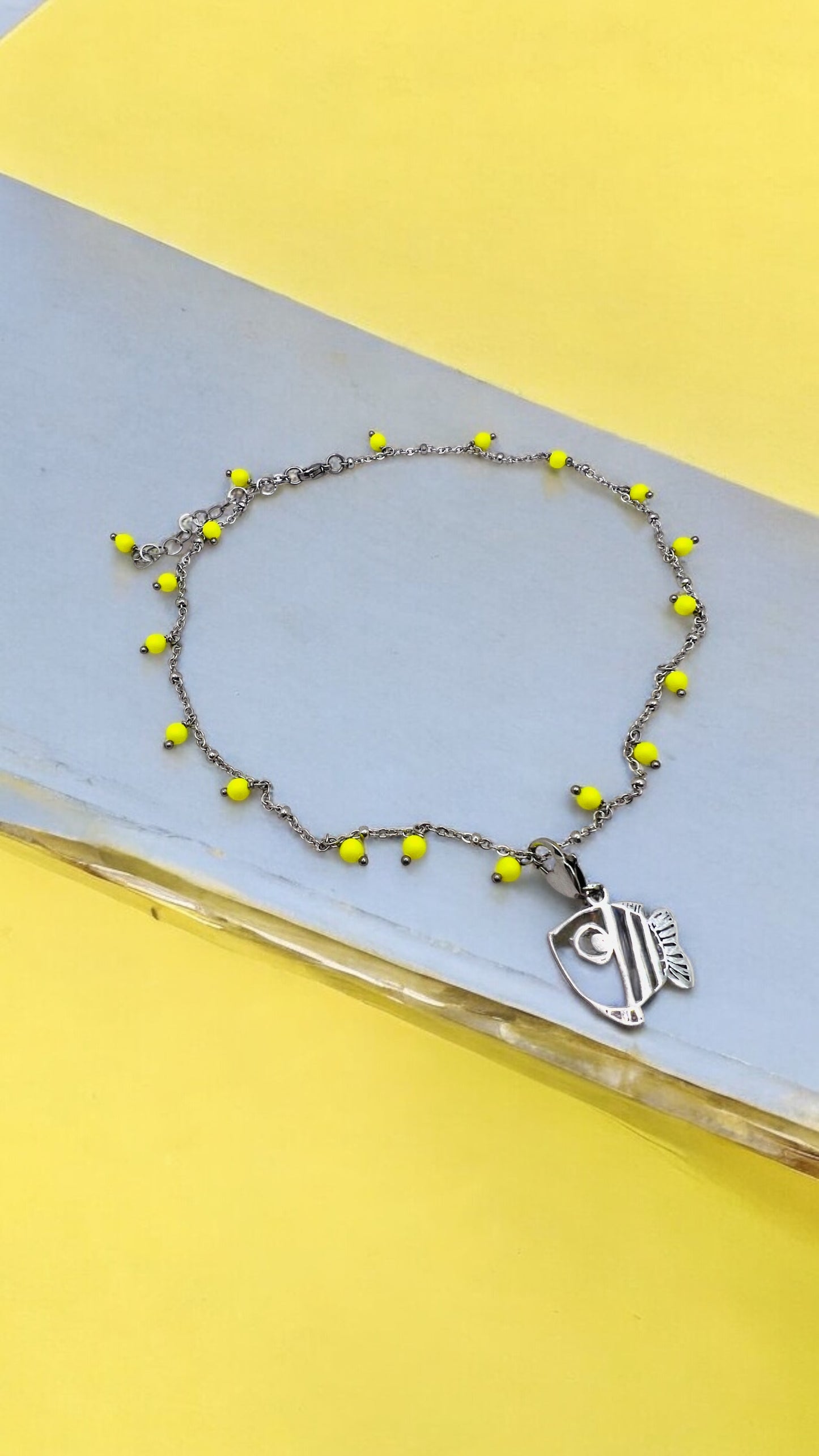 girocollo in acciaio e perle Swarovski