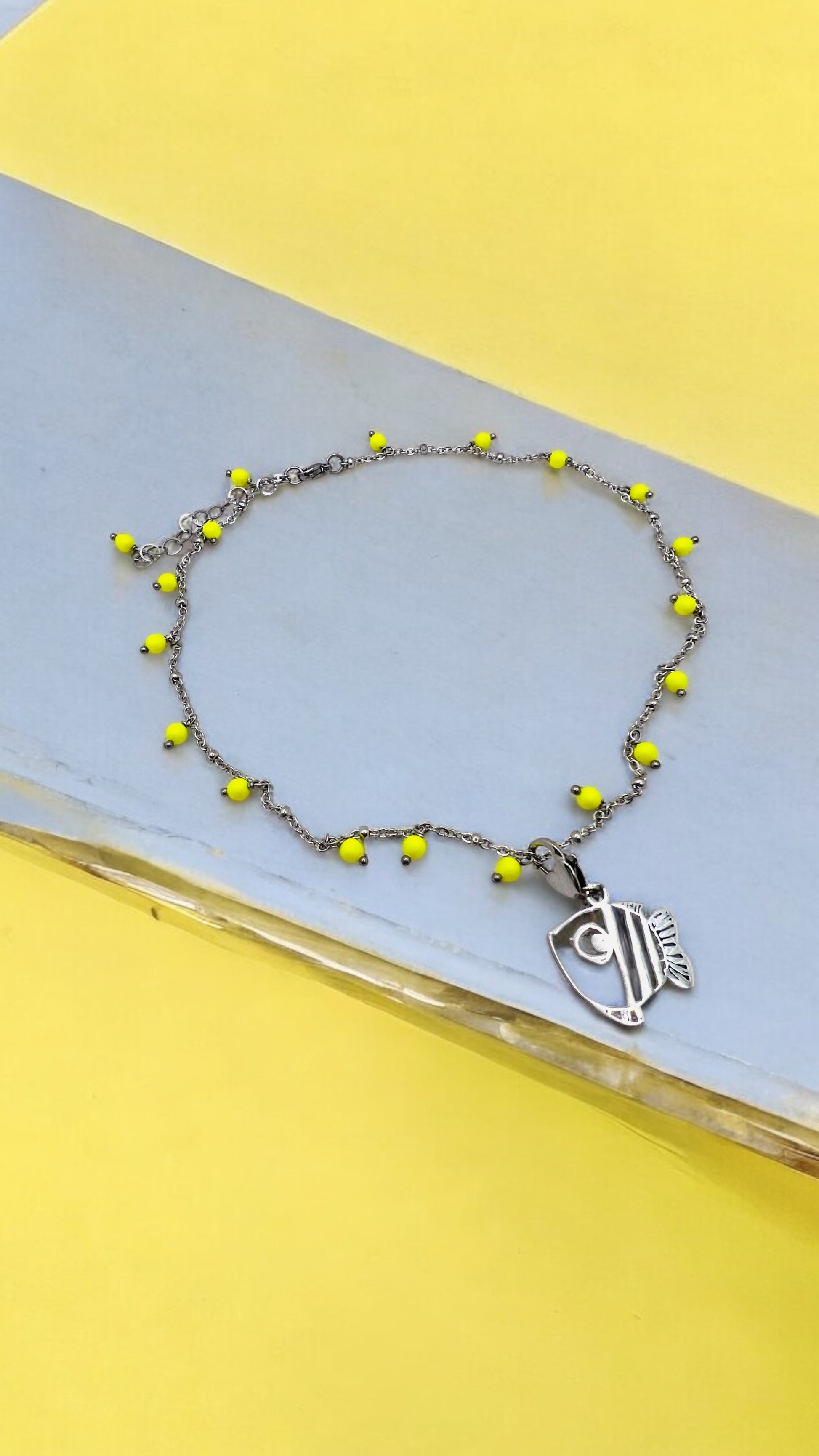 girocollo in acciaio e perle Swarovski