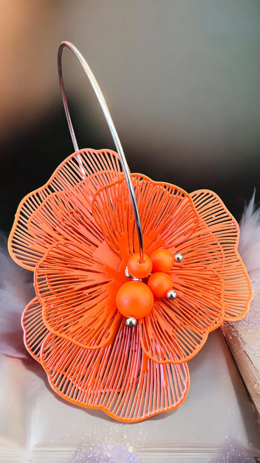 Mono orecchino in acciaio perle Swarovski