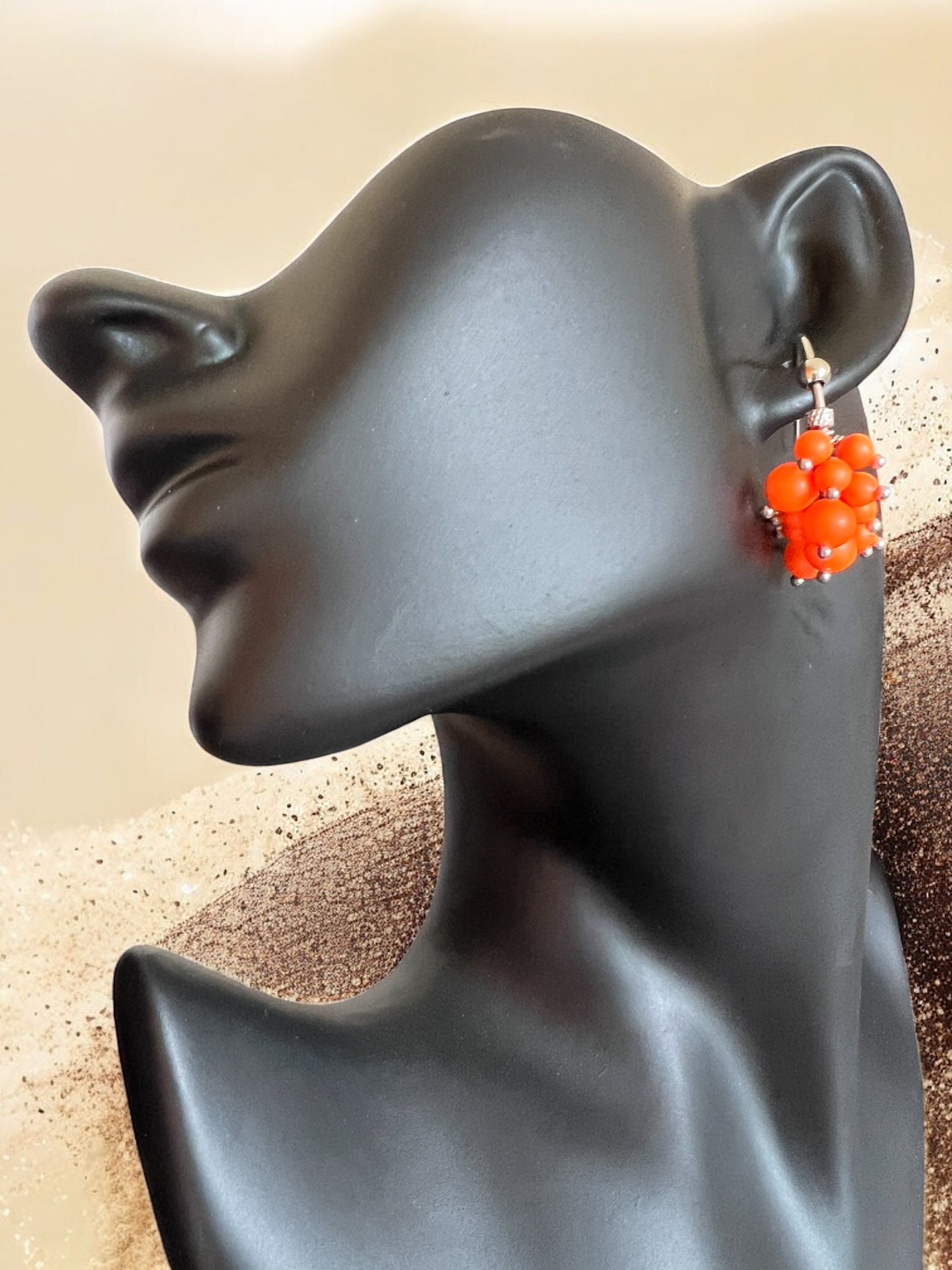 Mono orecchino in acciaio e perle Swarovski