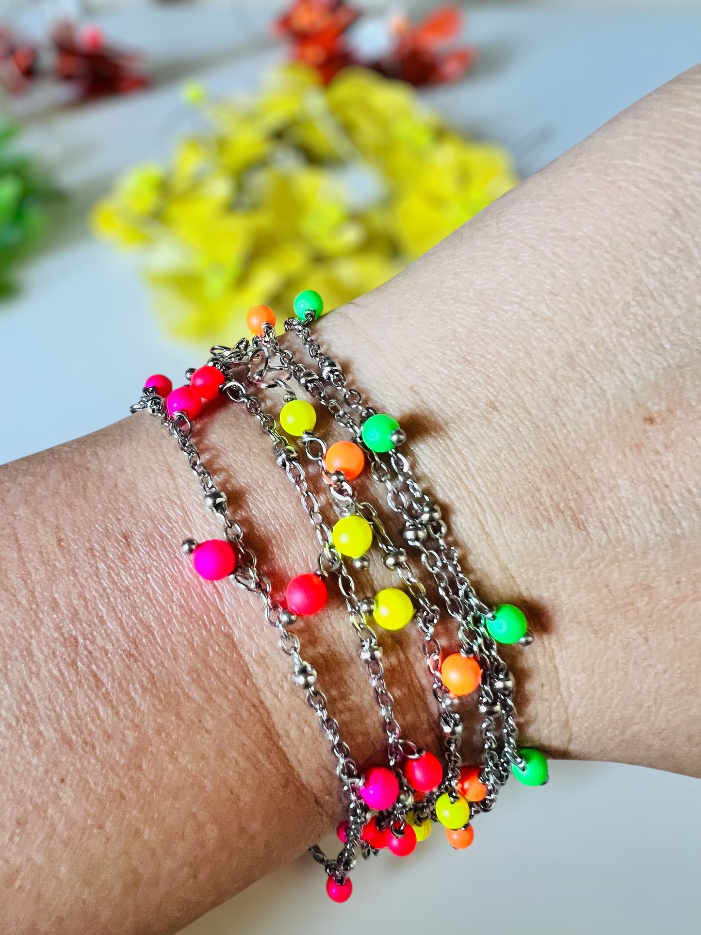 Bracciale in acciaio e perle Swarovski