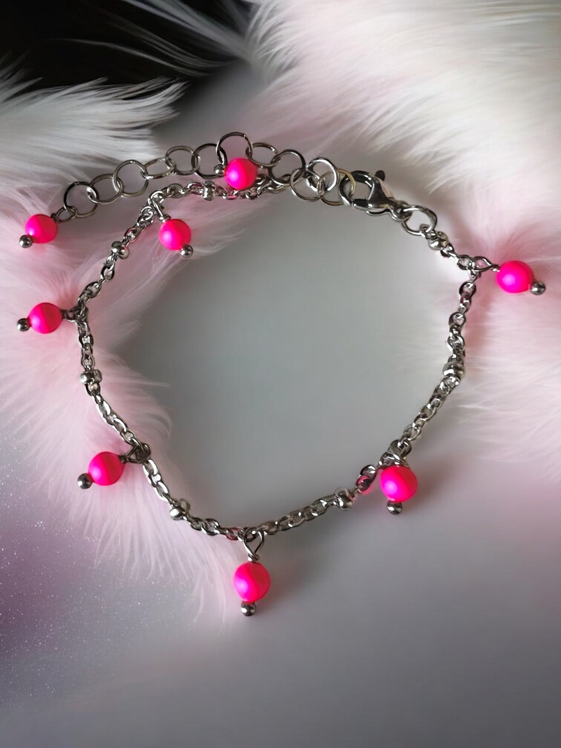 Bracciale in acciaio e perle Swarovski