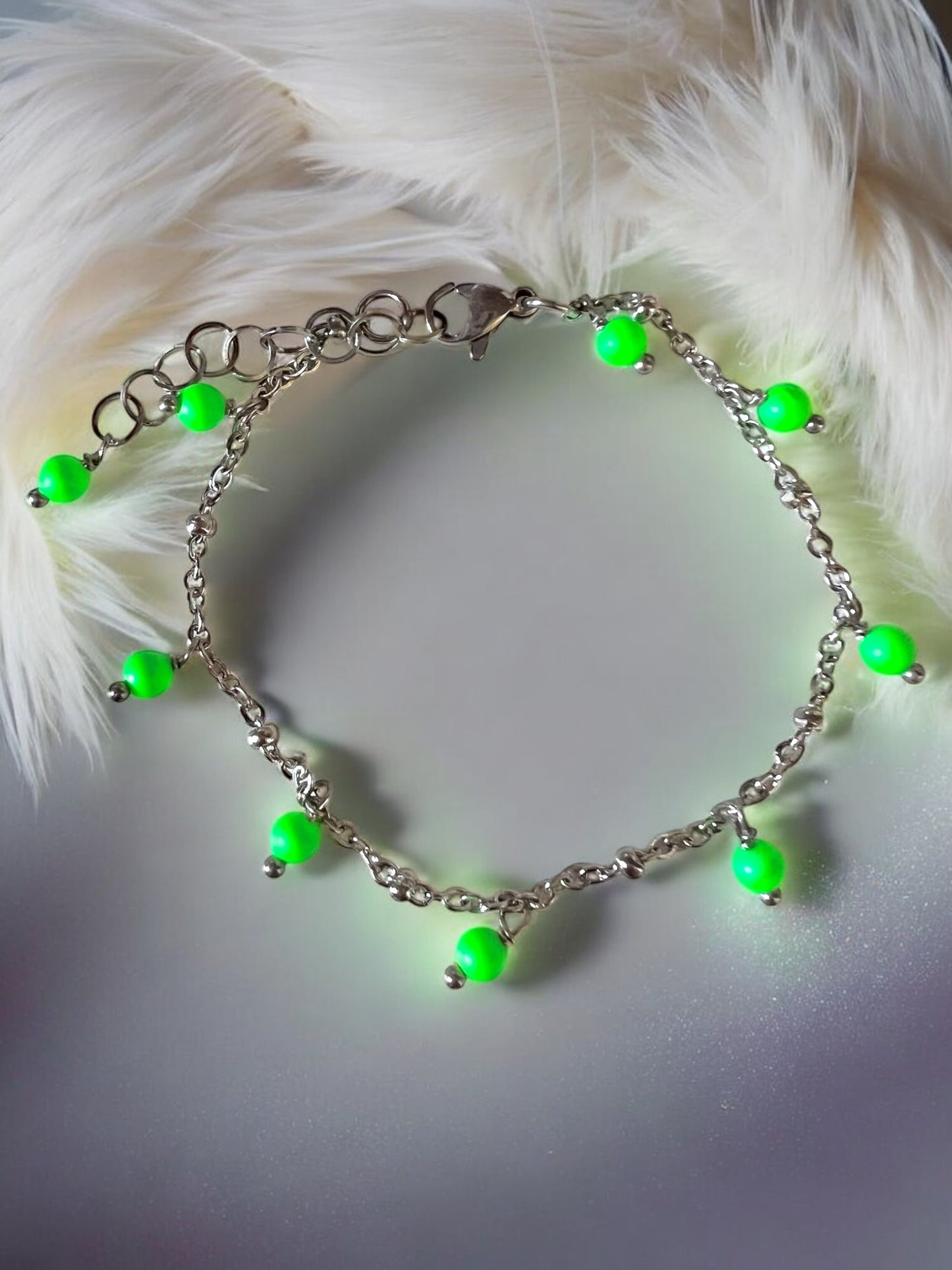 Bracciale in acciaio e perle Swarovski