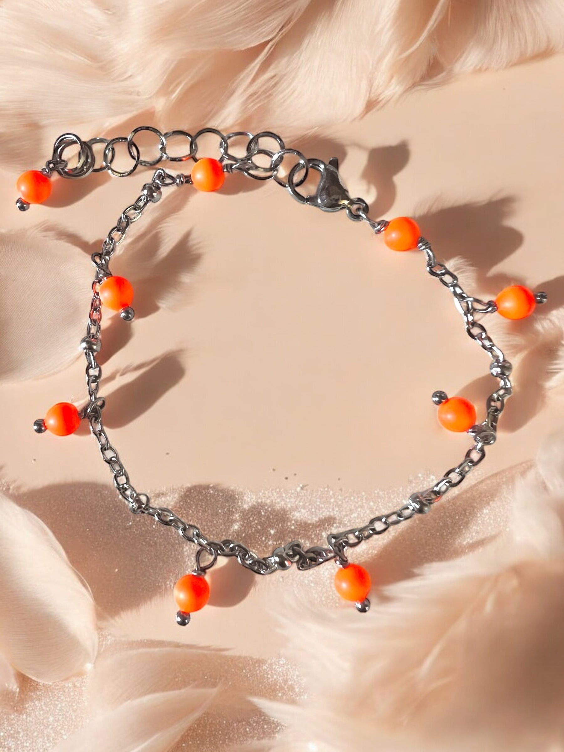 Bracciale in acciaio e perle Swarovski