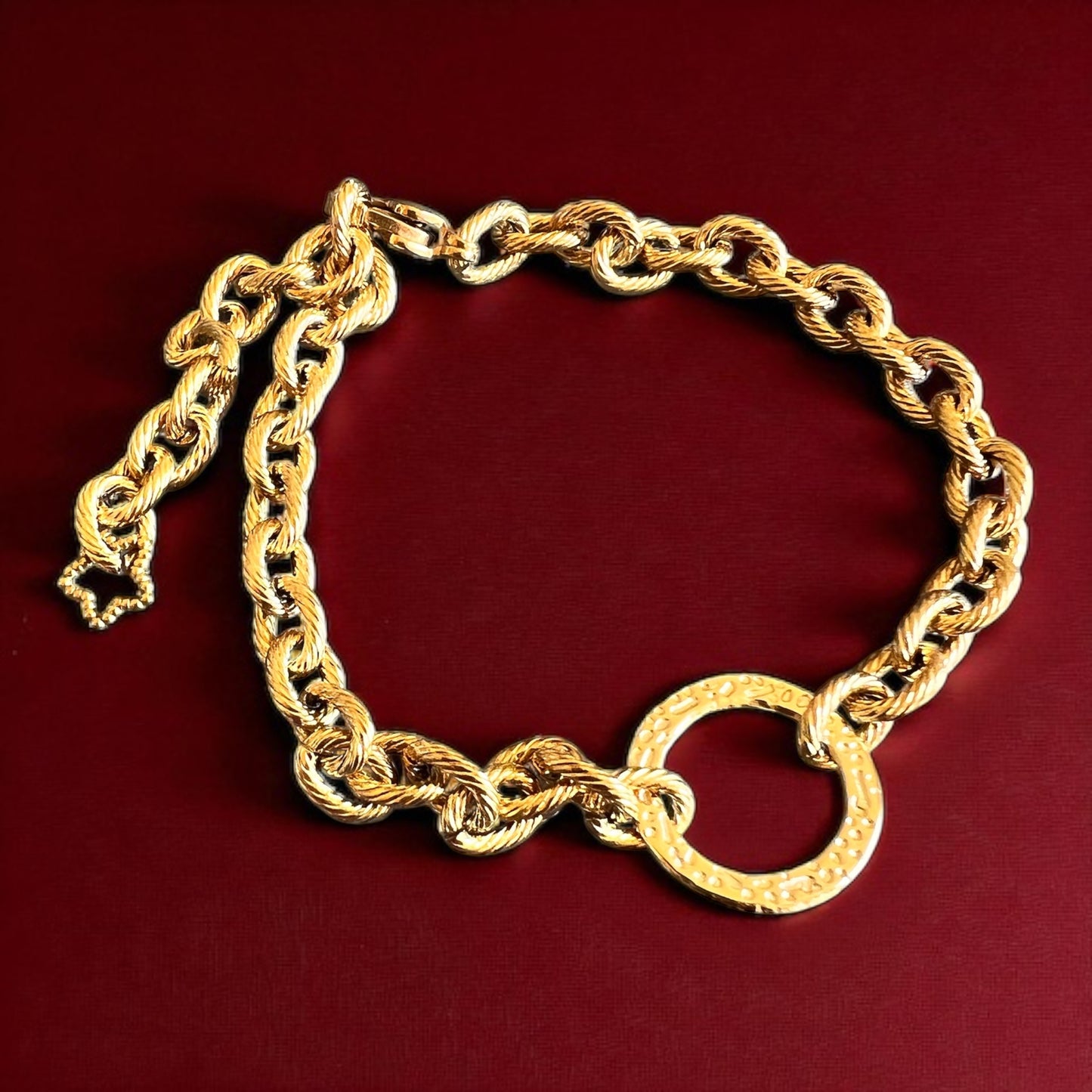 Bracciale in acciaio dorato