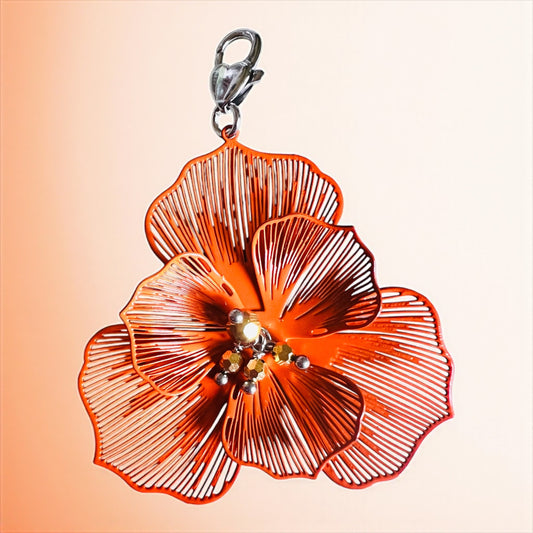 Mono orecchino in acciaio e cristalli